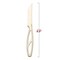 Smarty Had A Party Gold Disposable Plastic Steak Knives, 360PK 3745-G-CASE - alternate 5