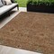Homeroots 5' X 8' Brown Red And Green Floral Washable Indoor Outdoor Area Rug 604608 - alternate 1