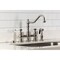 Kingston Brass Bridge Kitchen Faucet with Brass Sprayer, Polished Nickel KS3276BPLBS - alternate 5