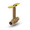 Everflow Press Ball Valve, Long Bonnet with T-Handle, Brass 1/2" 530R012-NL - alternate 1