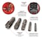 Performance Tool 5 pc. Pipe Tap Set, Carbon Steel, NPT, Straight Flute, Storage Case W86950 - alternate 6