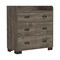 Homeroots 34" Dark Brown Five Drawer Dresser 544015 - alternate 7