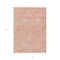 Homeroots 10' X 14' Salmon And Ivory Abstract Washable Indoor Outdoor Area Rug 599759 - alternate 5