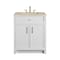 James Martin Vanities Bellshire 30" Single Vanity, Bright White w/ 3 CM Tajnar Eclos Top 660-V30-BW-3TJR - alternate 1
