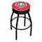 Holland Bar Stool Co 30" 4" New Mexico Cushion Seat, Blk Wrinkle Base Swivel Bar Stool L8B130NewMex - alternate 1