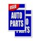 Signmission Used Auto Parts, A-Frame & 2 Decals Installed, Heavy-Duty Plastic Frame SBHD-D-2436-Used Auto Parts - alternate 3