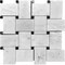 Apollo Tile 11x11 Bianco Carrara, Eastern Black Marble Polished Floor and Wall Mosaic Tile 4.2 sqft/case, 5PK APLKB88B07A - alternate 7