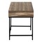 Homeroots 47" Brown and Black Wood and Metal H-Shape Computer Desk With Two Drawers 489999 - alternate 8