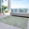 Homeroots 10' X 14' Mint Green And Gray Floral Washable Indoor Outdoor Area Rug 604083 - alternate 8