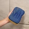 Qep Polishing Sponge, 7-1/2 in L, 5-1/2 in W, 2 in Thick, Microfiber, Blue/Yellow 70010 - alternate 4