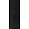 Vdomdoors Front Exterior Prehung Steel Door Ronex1477 Black Enamel Transom Window Sidelite Stainless Inserts RONEX1477EXD-BLK-W36xH80+16-RH-I - alternate 1