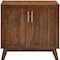 Homeroots 32in Brown Wood Accent Cabinet 691678 - alternate 3