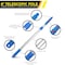 Gritt Commercial Window Washing Kit with 18 Swivel Window Squeegee and 6' Telescopic Pole GRI130-6F-18 - alternate 8