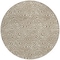 Homeroots 8' Beige And Brown Round Abstract Washable Indoor Outdoor Area Rug 599780 - alternate 4