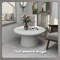 Leisuremod Dune Modern Round Side Table - Weather-Resistant Fiberstone Indoor/Outdoor Table DCT32W - alternate 6