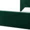 Homeroots Hunter Green Solid Wood King Upholstered Velvet Bed 544767 - alternate 6