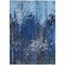 Homeroots 8' X 10' Navy Blue And Denim Blue Abstract Washable Indoor Outdoor Area Rug 577232 - alternate 6