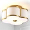 Jonathan Y Quatrefoil 13" Scalloped Shade Metal Classic Glam LED Flush Mount, Brass Gold JYL9507B - alternate 7