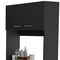 Homeroots 28" Black Wall mounted Accent Cabinet With Seven Shelves And Six Drawers 546374 - alternate 8