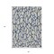 Homeroots 5' X 8' Beige And Blue Geometric Washable Indoor Outdoor Area Rug 599173 - alternate 6