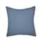 Homeroots 20" Blue and White Geometric Cotton Throw Pillow With Embroidery 549398 - alternate 7