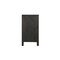 Homeroots 30" Black Solid Wood Distressed Carved Floral Two Drawer Nightstand 569585 - alternate 5