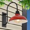 Jonathan Y Stanley 12.25" 1-Light Farmhouse Industrial Indoor/Outdoor Iron LED Gooseneck Arm Outdoor Sconce, Red JYL7614E - alternate 8