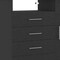 Homeroots 36" Black Four Drawer Combo Dresser 544043 - alternate 9