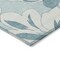 Homeroots 10' X 14' Teal Blue Aqua And Ivory Floral Washable Indoor Outdoor Area Rug 589577 - alternate 5