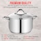 Bakken-Swiss Deluxe 5-Quart Stainless Steel Stockpot with Tempered Glass Lid, Heavy Duty BKSSQ5 - alternate 6