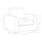 Manhattan Comfort Cleo Upholstered Accent Chair in Pewter AC1949-PT - alternate 5