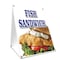 Signmission Fish Sandwich, 36 Inch x 24 Inch A-frame Yard Sign, Plastic Sign SBC-2436-Fish Sandwich - alternate 1