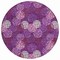 Homeroots 8' Eggplant Lavender And Ivory Round Polka Dot Washable Indoor Outdoor Area Rug 594228 - alternate 2