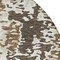 Homeroots 8' Brown And Ivory Round Abstract Washable Indoor Outdoor Area Rug 612607 - alternate 5