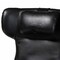 Baxton Studio Elwood Modern Black Faux Leather 2-Piece Lounge Chair and Footrest Set 251-14141-ZORO - alternate 7