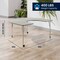 Flash Furniture Commercial Adjustable Height Horseshoe Activity Table with Locking Casters-LTGY XU-A6066-HRSE-LTGRY-T-A-CAS-GG - alternate 6