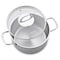 Korkmaz Perla 3 Piece 3.5 Liter Stainless Steel Casserole Steamer with Lid in Silver A1521 - alternate 4