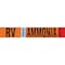 Brady RV VAP AMMONIA HIGH Pipe Marker, 2.25in H x 14in W, Fits Pipes 2.5in Dia. Thru 7.875in Dia. 145849 - alternate 1