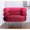 Homeroots 41" Red And Gold Velvet And Upholstered Arm Chair 572296 - alternate 6