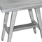 Homeroots 18" X 18" Gray Solid Wood Rectangular Shower Bench 383380 - alternate 4