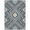 Homeroots 5' X 8' Pewter Charcoal And Sky Blue Tribal Washable Indoor Outdoor Area Rug 598149 - alternate 5