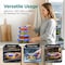 Serenelife 24 Piece Glass Storage Containers with Lids, Glass Meal Prep Container Set for Lunch, Blue, 24PK SLGL24BL - alternate 5