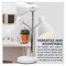 Newhouse Lighting Oxford 13 in. White Metal Flexible Classic Goose Neck Design Desk or Table Lamp NHDK-OX-WH - alternate 8
