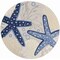 Homeroots 5' Navy Blue And Gray Round Starfish Indoor Outdoor Area Rug 546819 - alternate 5