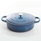Crock-Pot Crock Pot Artisan Enameled 5 Qt Cast Iron Round Braiser Pan with Self Basting Lid in Sapphire Blue 111999.02 - alternate 6