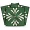 Homeroots 4" x 4" Green And Gray Vinyl Arabesque Peel And Stick Removable Tiles 569324 - alternate 5