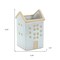 Homeroots Set of Three White And Natural House Trio Pot Planters, 3PK 518004 - alternate 2