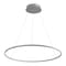 Jonathan Y Brice 35" Modern Contemporary Metal Round Dimmable Integrated LED Pendant, Gray JYL7220E - alternate 7