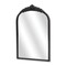 Homeroots 16" Black Metal Arch Accent Mirror 632511 - alternate 7
