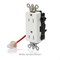 Leviton Straight Blade Receptacle, 5-15R, 15 A, 125V AC, Flush Mount, Self-Grounded M1626-SCR - alternate 3